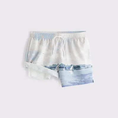Abercrombie & Fitch Pull-on Swim Trunk In White
