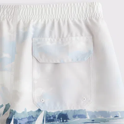 Abercrombie & Fitch Pull-on Swim Trunk In White