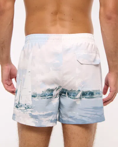 Abercrombie & Fitch Pull-on Swim Trunk In White