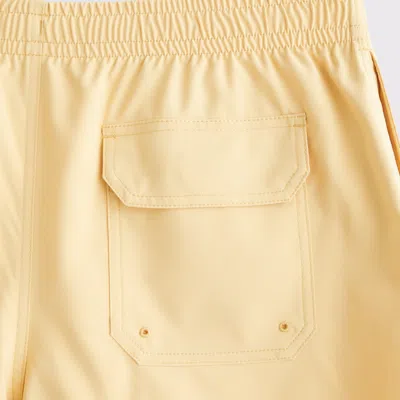 Abercrombie & Fitch Pull-on Embroidered Swim Trunk In Yellow