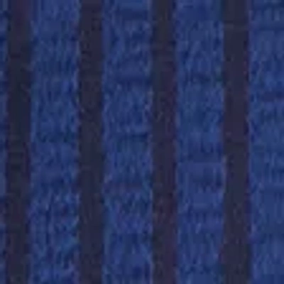 Abercrombie & Fitch Pull-on Wide Seersucker Swim Trunk In Blue