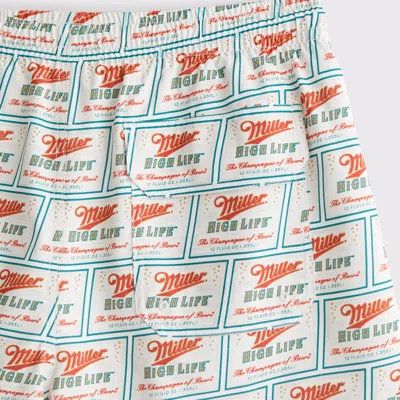 Abercrombie & Fitch Miller High Life Graphic Pull-on Swim Trunk In Red