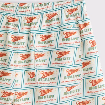 Abercrombie & Fitch Miller High Life Graphic Pull-on Swim Trunk In Gray