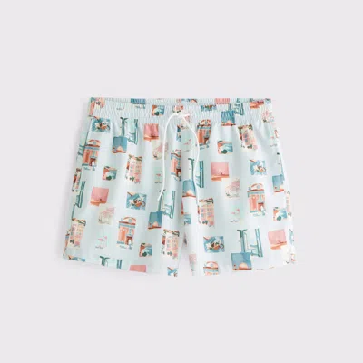 Abercrombie & Fitch Pull-on Swim Trunk In Green