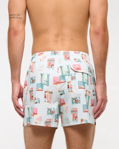 Abercrombie & Fitch Pull-on Swim Trunk In Green