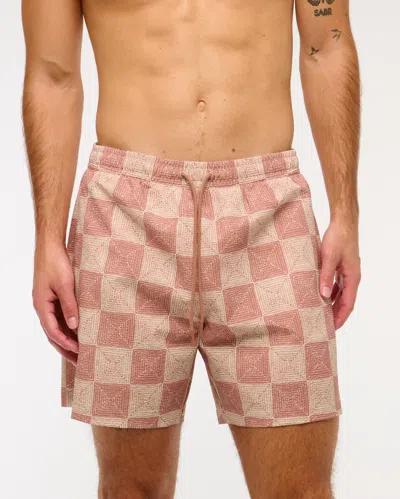 Abercrombie & Fitch Pull-on Seersucker Swim Trunk In Multi