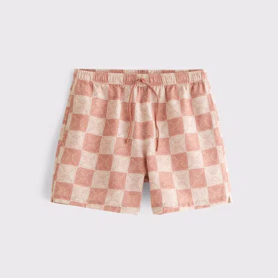 Abercrombie & Fitch Pull-on Seersucker Swim Trunk In Multi