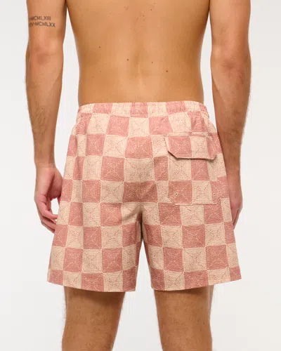 Abercrombie & Fitch Pull-on Seersucker Swim Trunk In Multi