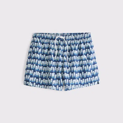Abercrombie & Fitch Corona Graphic Pull-on Swim Trunk In Multi