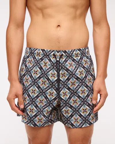 Abercrombie & Fitch Modelo Graphic Pull-on Swim Trunk In Multi