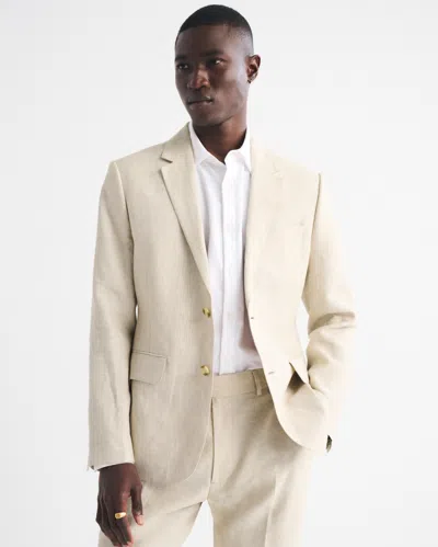 Abercrombie & Fitch The A&f Collins Slim Linen Blazer In Neutral