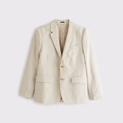 Abercrombie & Fitch The A&f Collins Slim Linen Blazer In Neutral