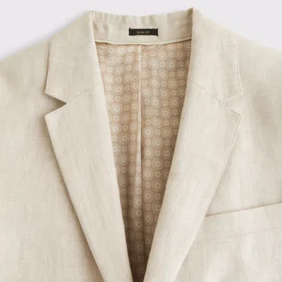 Abercrombie & Fitch The A&f Collins Slim Linen Blazer In Neutral
