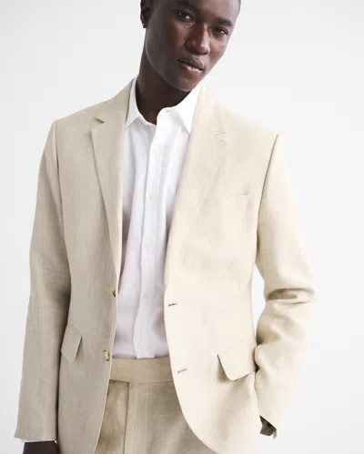Abercrombie & Fitch The A&f Collins Slim Linen Blazer In Neutral