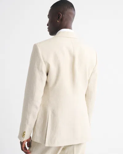 Abercrombie & Fitch The A&f Collins Slim Linen Blazer In Neutral