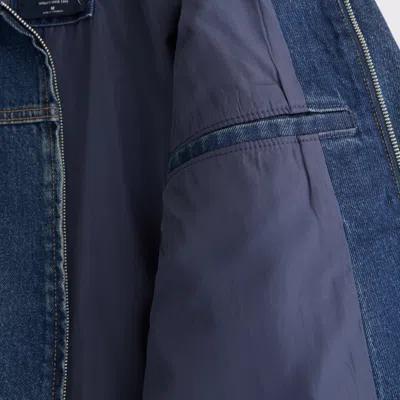 Abercrombie & Fitch Easy Denim Zip Jacket In Blue