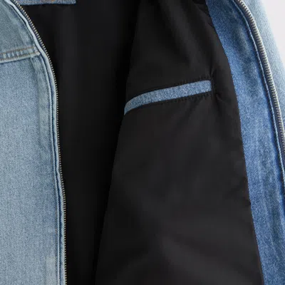 Abercrombie & Fitch Easy Denim Zip Jacket In Brown