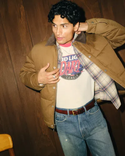 Abercrombie & Fitch Workwear Puffer In Brown