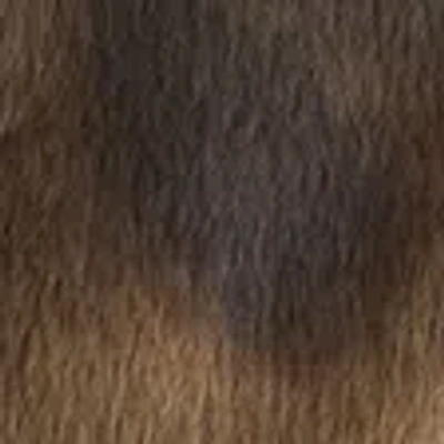 Abercrombie & Fitch Vegan Pony Hair Zip Trucker Jacket