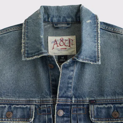 Abercrombie & Fitch Denim Trucker Jacket In Blue