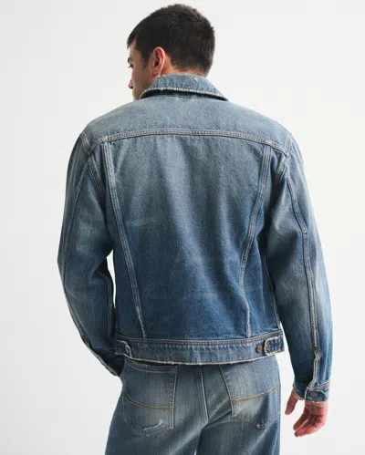 Abercrombie & Fitch Denim Trucker Jacket In Blue