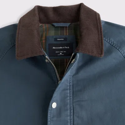 Abercrombie & Fitch Lightweight Barn Jacket In Blue