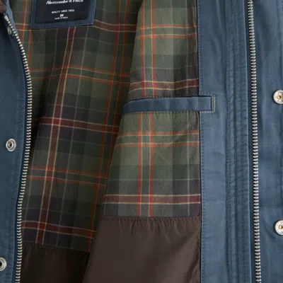 Abercrombie & Fitch Lightweight Barn Jacket In Blue