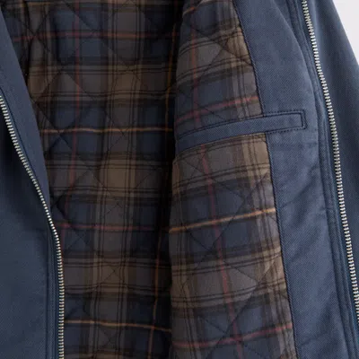 Abercrombie & Fitch Workwear Hooded Bomber Jacket In Blue