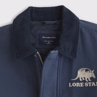 Abercrombie & Fitch Lone Star Beer Workwear Jacket In Blue