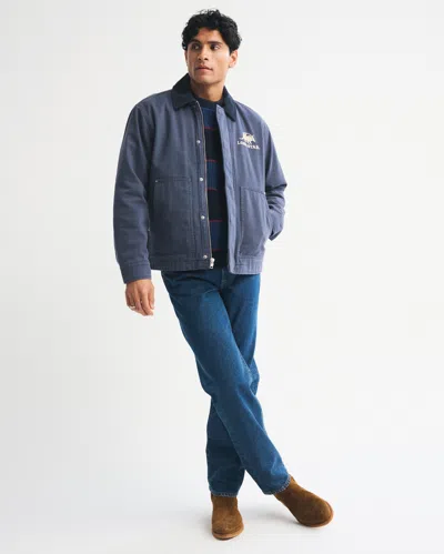 Abercrombie & Fitch Lone Star Beer Workwear Jacket In Blue