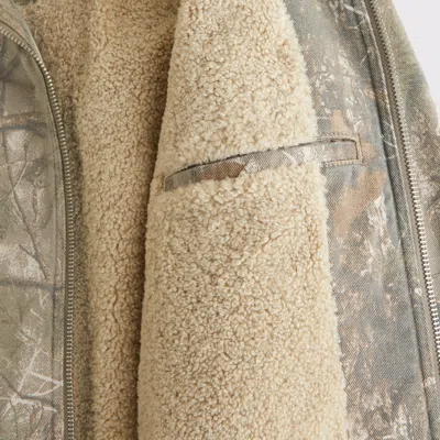 Abercrombie & Fitch Workwear Hooded Bomber Jacket In Gray