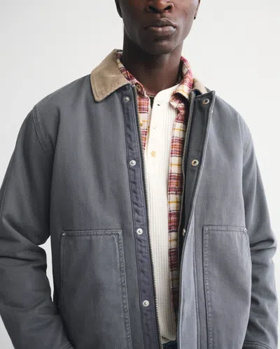 Abercrombie & Fitch Workwear Kanga Zip Jacket In Black