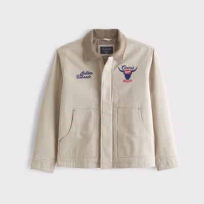 Abercrombie & Fitch Coors Workwear Jacket In Neutral