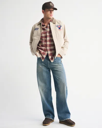 Abercrombie & Fitch Coors Workwear Jacket In Neutral