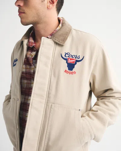 Abercrombie & Fitch Coors Workwear Jacket In Neutral