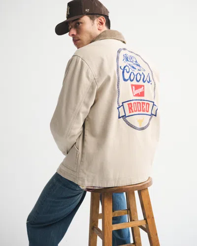Abercrombie & Fitch Coors Workwear Jacket In Neutral