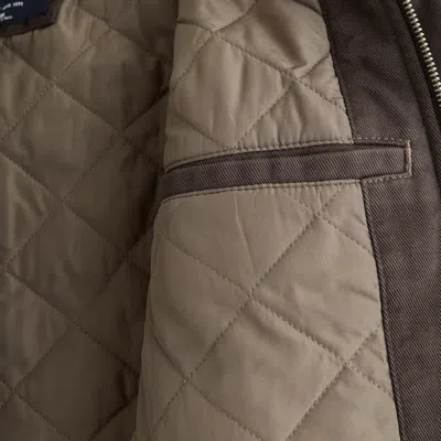 Abercrombie & Fitch Workwear Zip Jacket In Brown