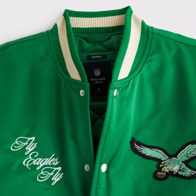 Abercrombie & Fitch Philadelphia Eagles Varsity Bomber Jacket