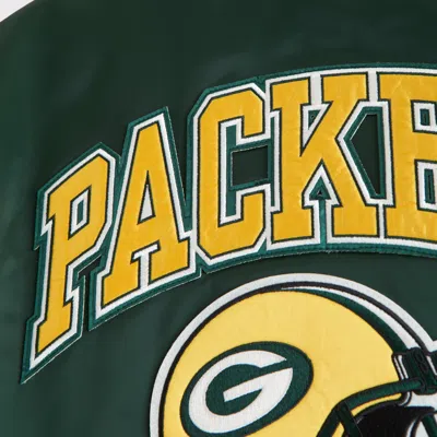 Abercrombie & Fitch Green Bay Packers Varsity Bomber Jacket In Green