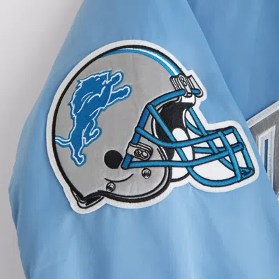 Abercrombie & Fitch Detroit Lions Varsity Bomber Jacket In Blue