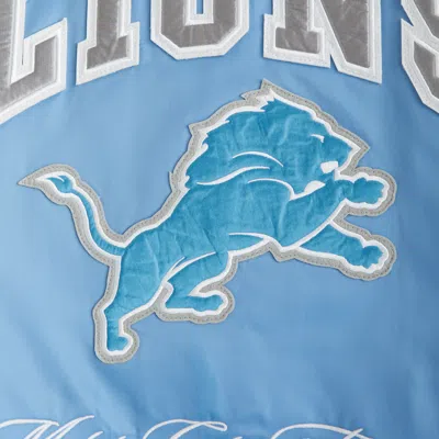 Abercrombie & Fitch Detroit Lions Varsity Bomber Jacket In Blue