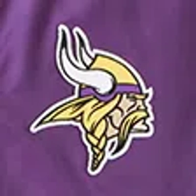 Abercrombie & Fitch Minnesota Vikings Varsity Bomber Jacket In Purple