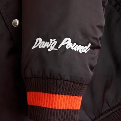 Abercrombie & Fitch Cleveland Browns Varsity Bomber Jacket In Brown