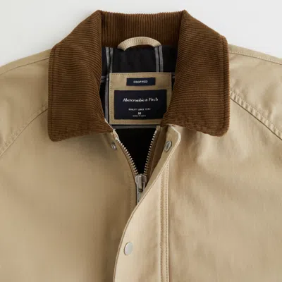 Abercrombie & Fitch Lightweight Barn Jacket In Brown