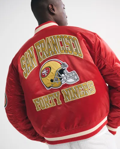 Abercrombie & Fitch San Francisco 49ers Varsity Bomber Jacket