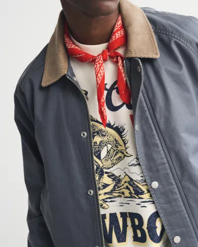 Abercrombie & Fitch Lightweight Barn Jacket In Blue