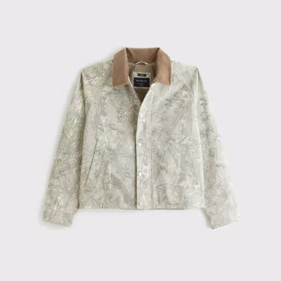 Abercrombie & Fitch Lightweight Barn Jacket In Green