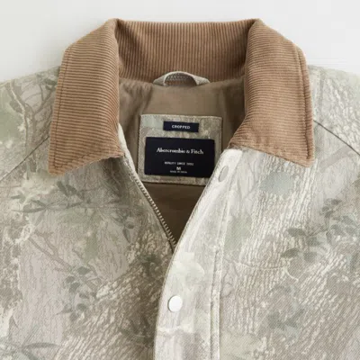 Abercrombie & Fitch Lightweight Barn Jacket In Green