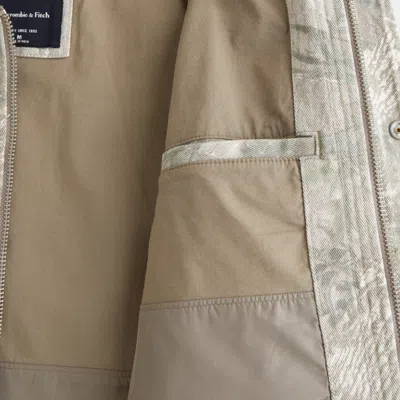 Abercrombie & Fitch Lightweight Barn Jacket In Green