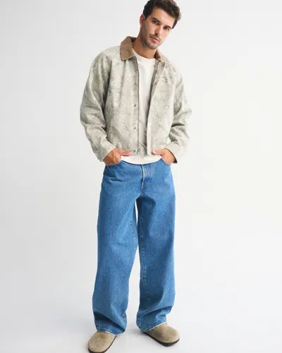 Abercrombie & Fitch Lightweight Barn Jacket In Green